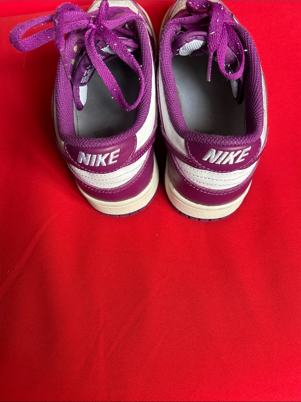 Nike Dunks Purple and White Low-Top Sneakers - Picture 5 of 9